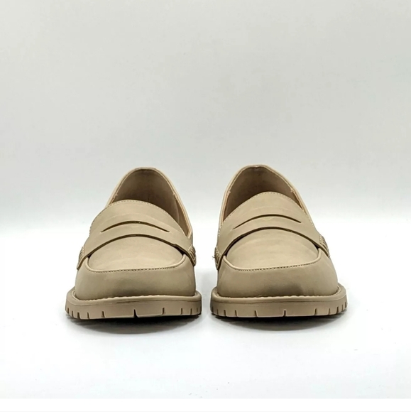 dv by Dolce Vita “Crisp” Classic Penny Loafer/Lug Sole Block Heel (Dune/Tan) NEW - Picture 8 of 16